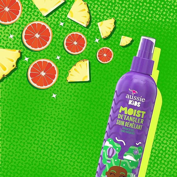 AUSSIE KIDS MOIST DETANGLER FOR KIDS, 8 FL OZ