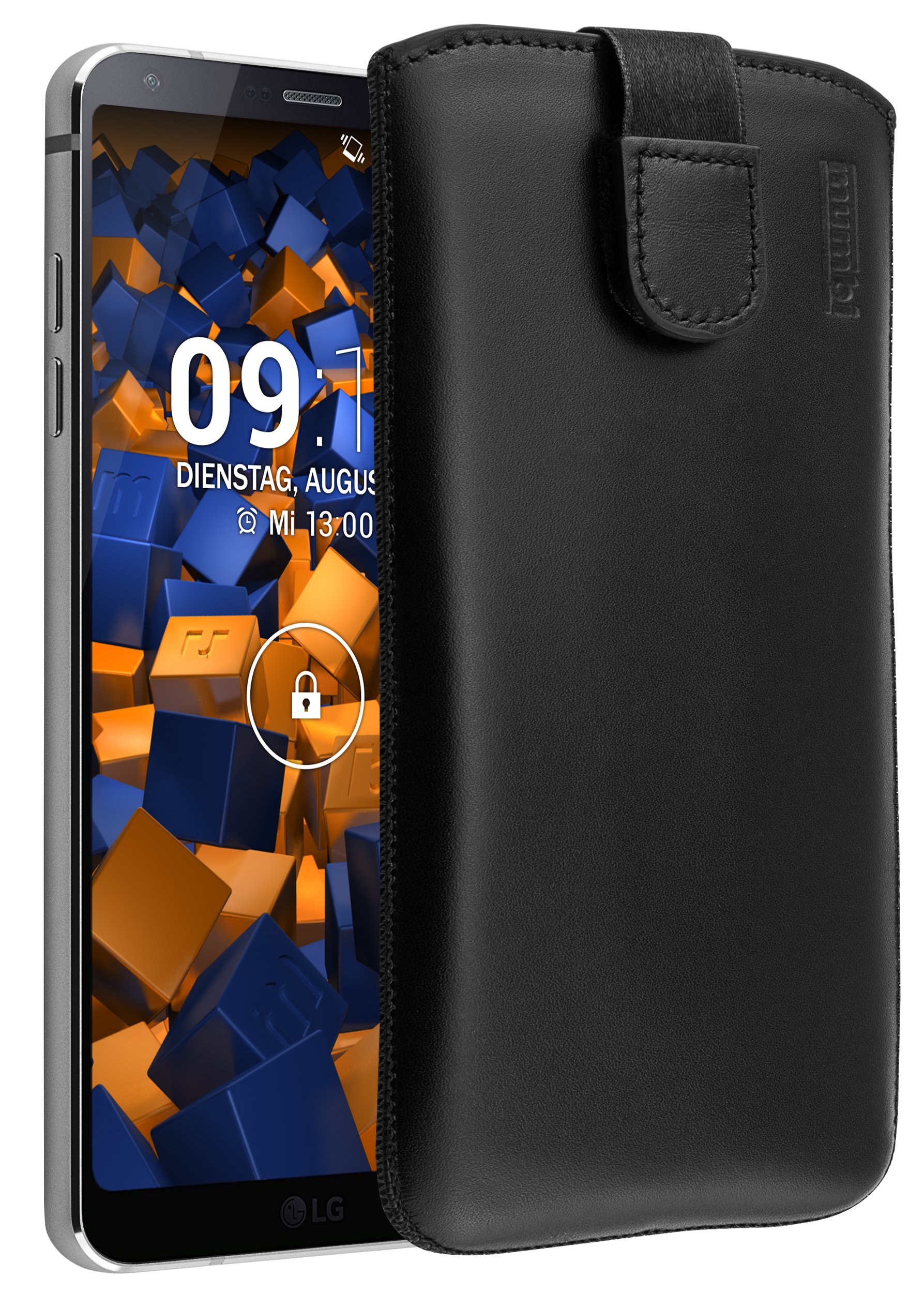 mumbi leather case for LG black G6