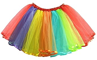 Dancina Damen Organza Tutu Bauschrock 5 Lagen Tüll in tollen Farben