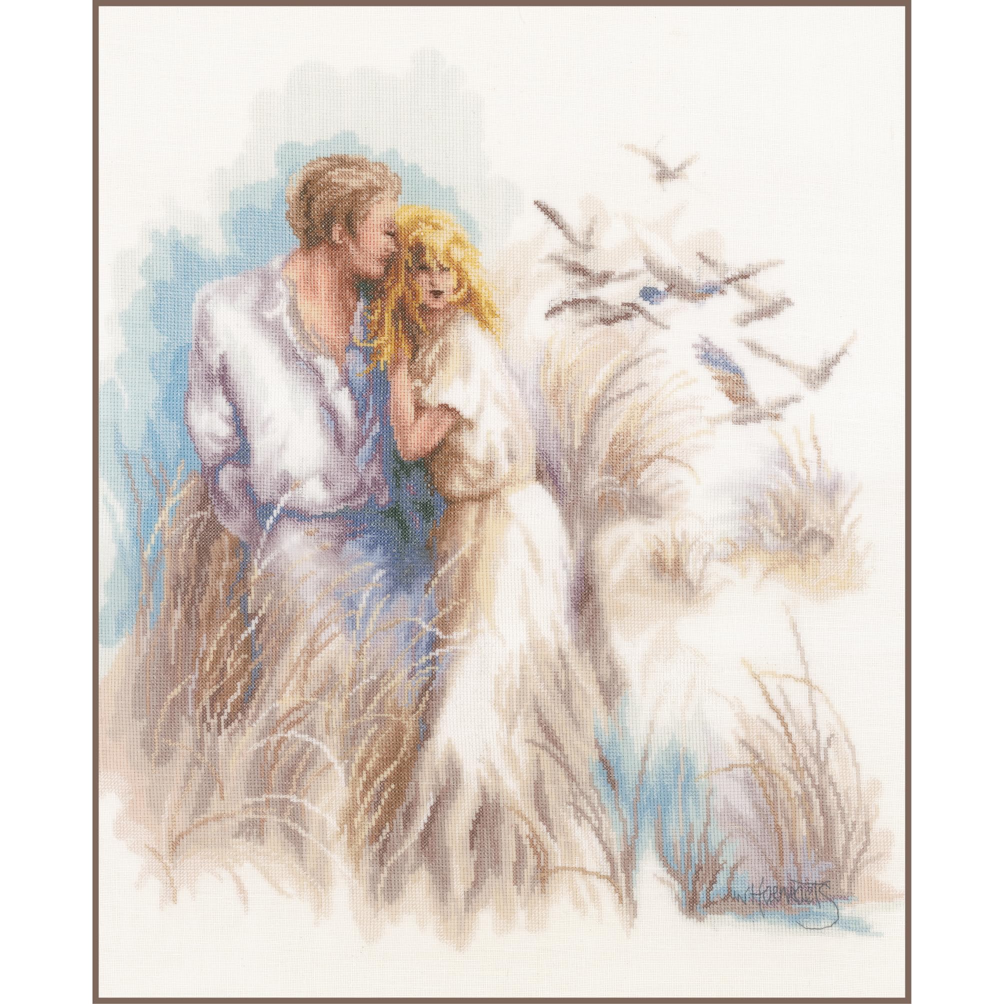 Lanarte Cross Stitch kit, Cotton, Multicoloured, 38 x 44 cm / 15,2" x 17,6"