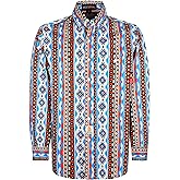 BOCOMAL FR Shirts Printed Bohemia Button Down Flame Resistant NFPA2112 CAT2 Work Shirt