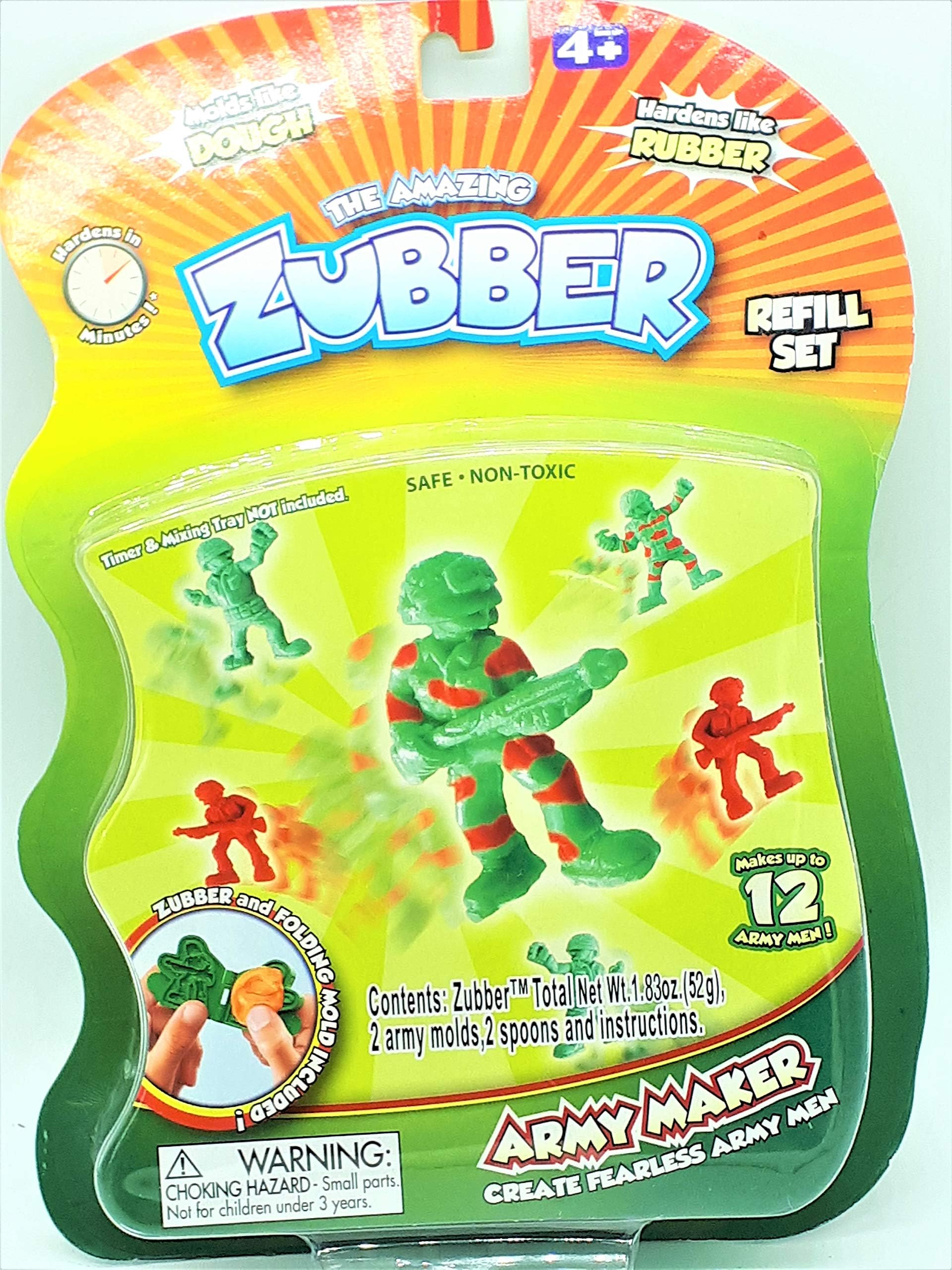 Army Men Maker Kit The Amazing Zubber Refill Play Set