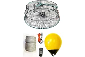 KUFA Sports Tower Style Vinyl Coated Prawn Trap with Prawn Trap Accessory Combo(CT78+PAQ30Y+HA2)