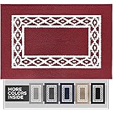 RugMast Premium Quality Polypropylene Indoor Door Mat - Beautiful Design with Non-Slip Backing, Washable & Low Profile Doormat - Ideal for Entryway Doors, Foyer, and Mudroom (20" x 30")