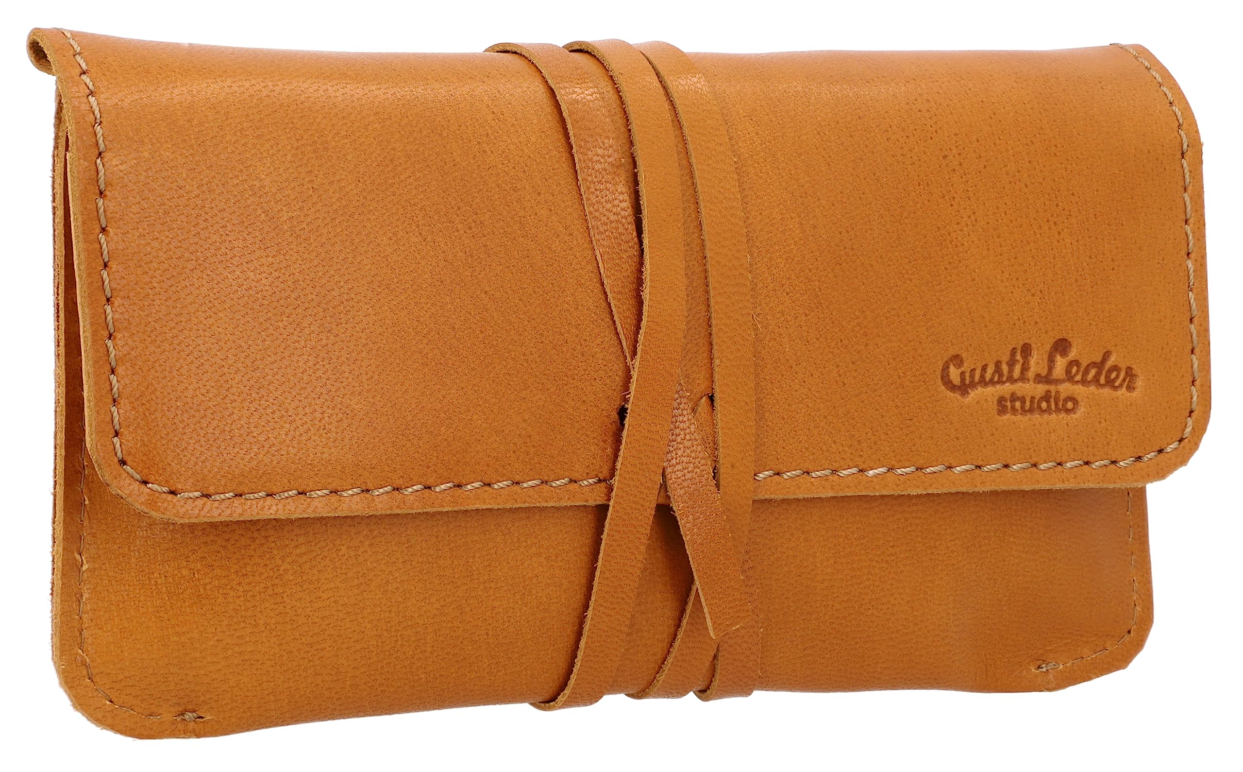 Gusti Tobacco Bag Leather Studio Jesse Genuine Leather Tobacco Bag Brown