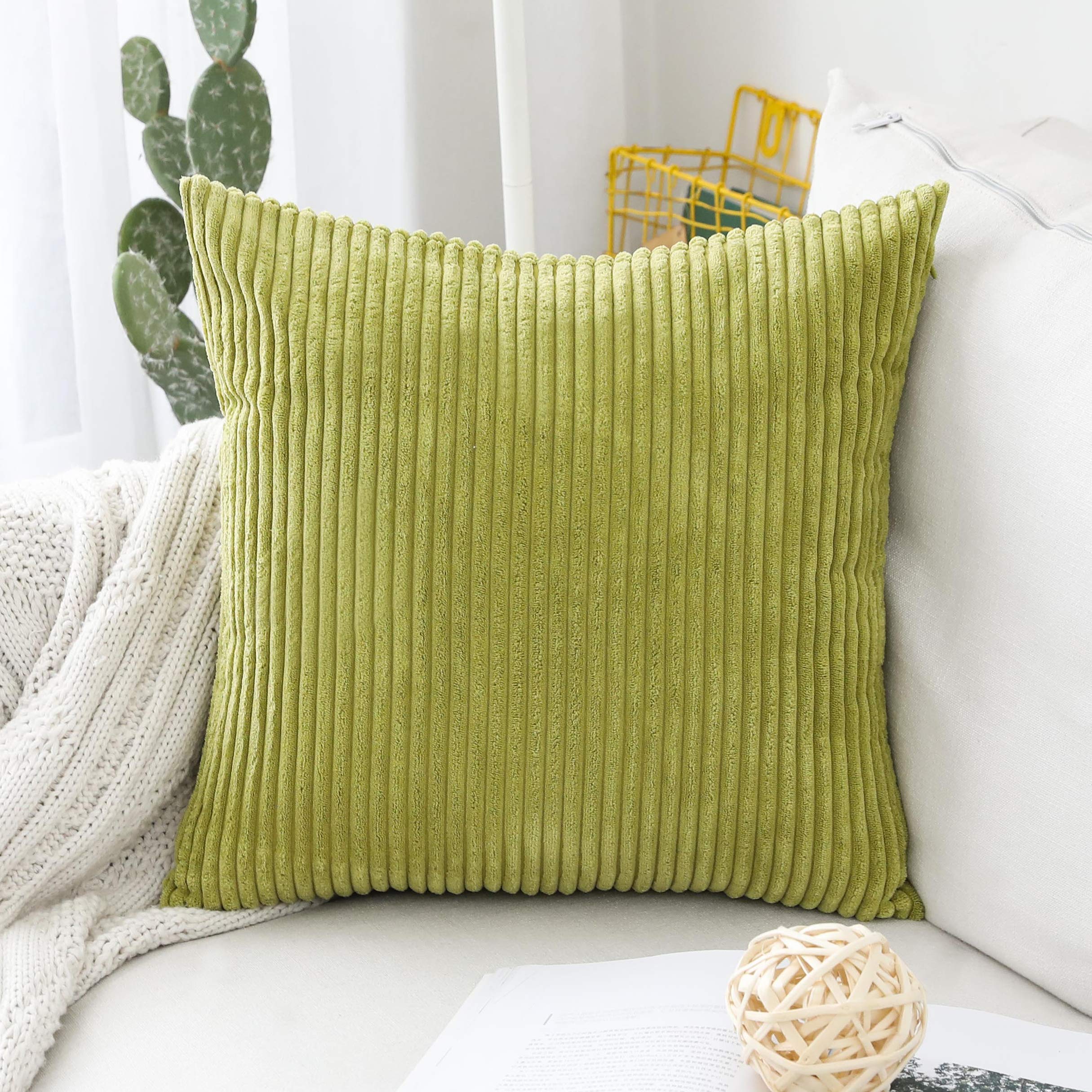 Galleon Home Brilliant Spring Pillow Cases Euro Sham Striped