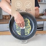 Nuovva Casserole Dishes with Lid 3.9L Non Stick Grey 28cm Induction view 7