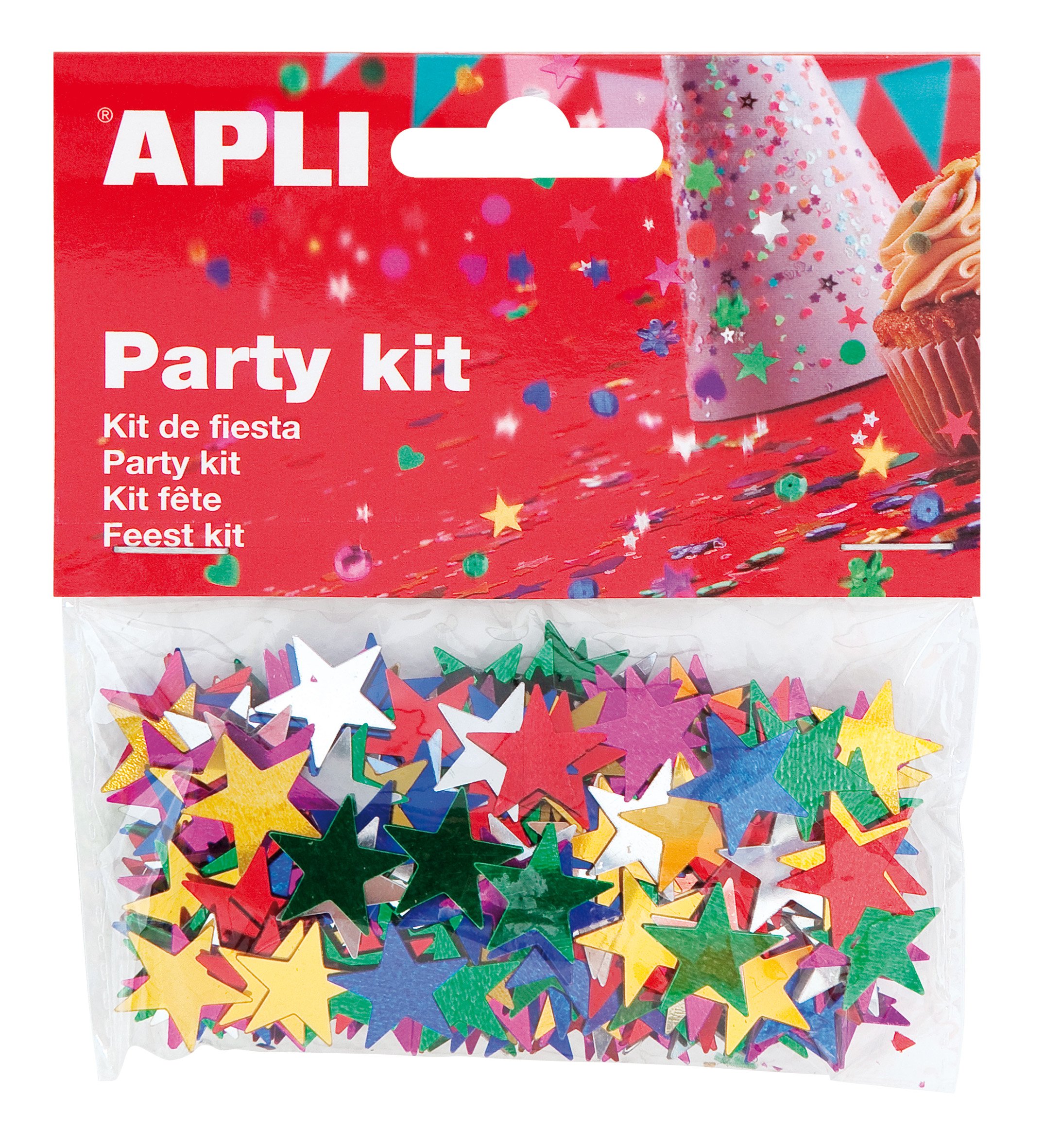 Party Kit Bolsa de Estrellas 15 mm METALIZADAS APLI 13821