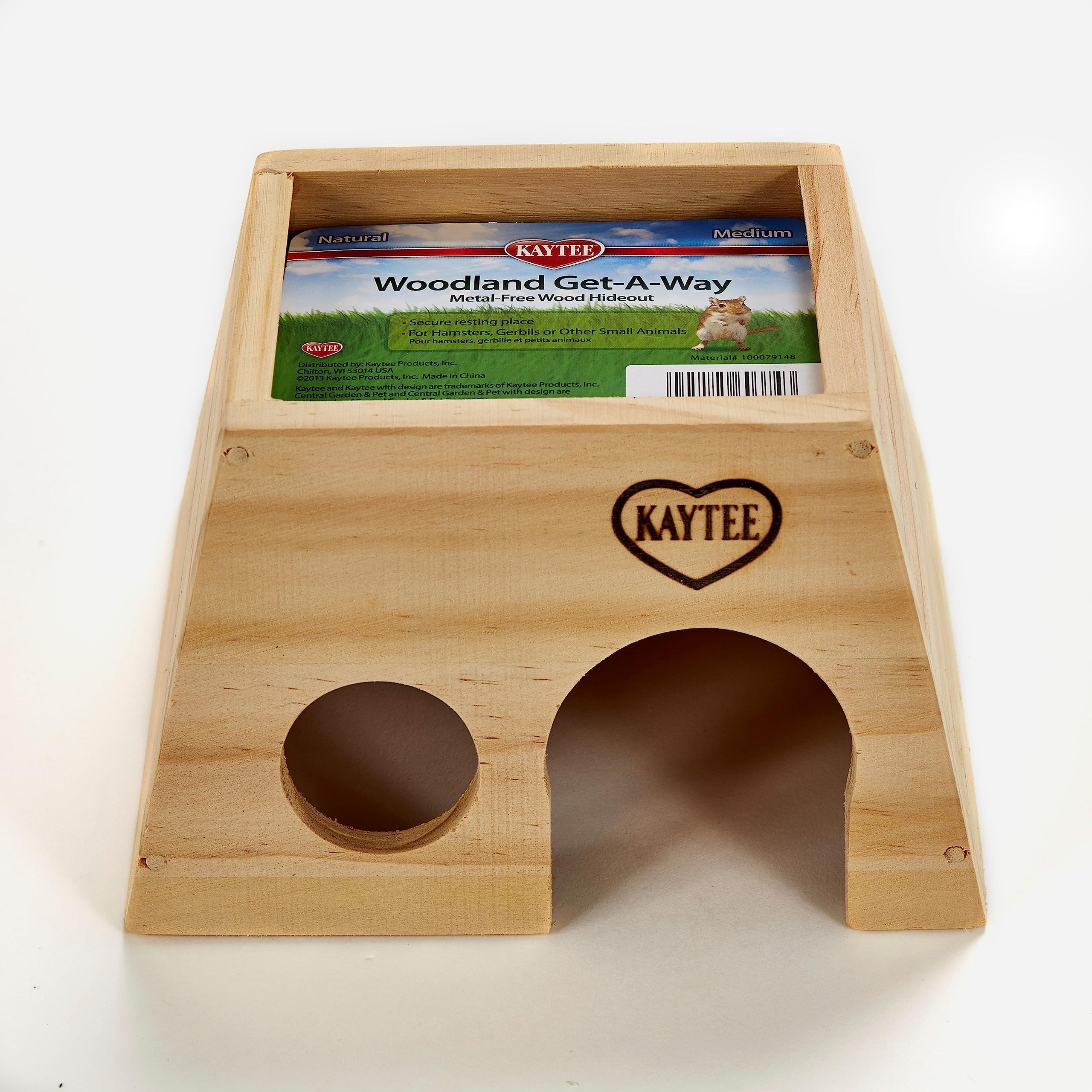 Kaytee Woodland Get-A-Way Medium Hamster House Brown