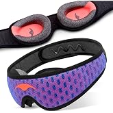 Manta Pro Sleep Mask - 100% Light Blocking Sleep Mask for Side Sleepers, Breathable and Comfortable, Spacious &amp; Zero Pressure for Long Lashes, Perfect for Sleep/Travel/Nap/Shift Work