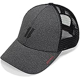 Performance Trucker Hats for Men by King & Fifth | Mens Baseball Hats with Low Profile & Mesh Fabric + Workout Hat