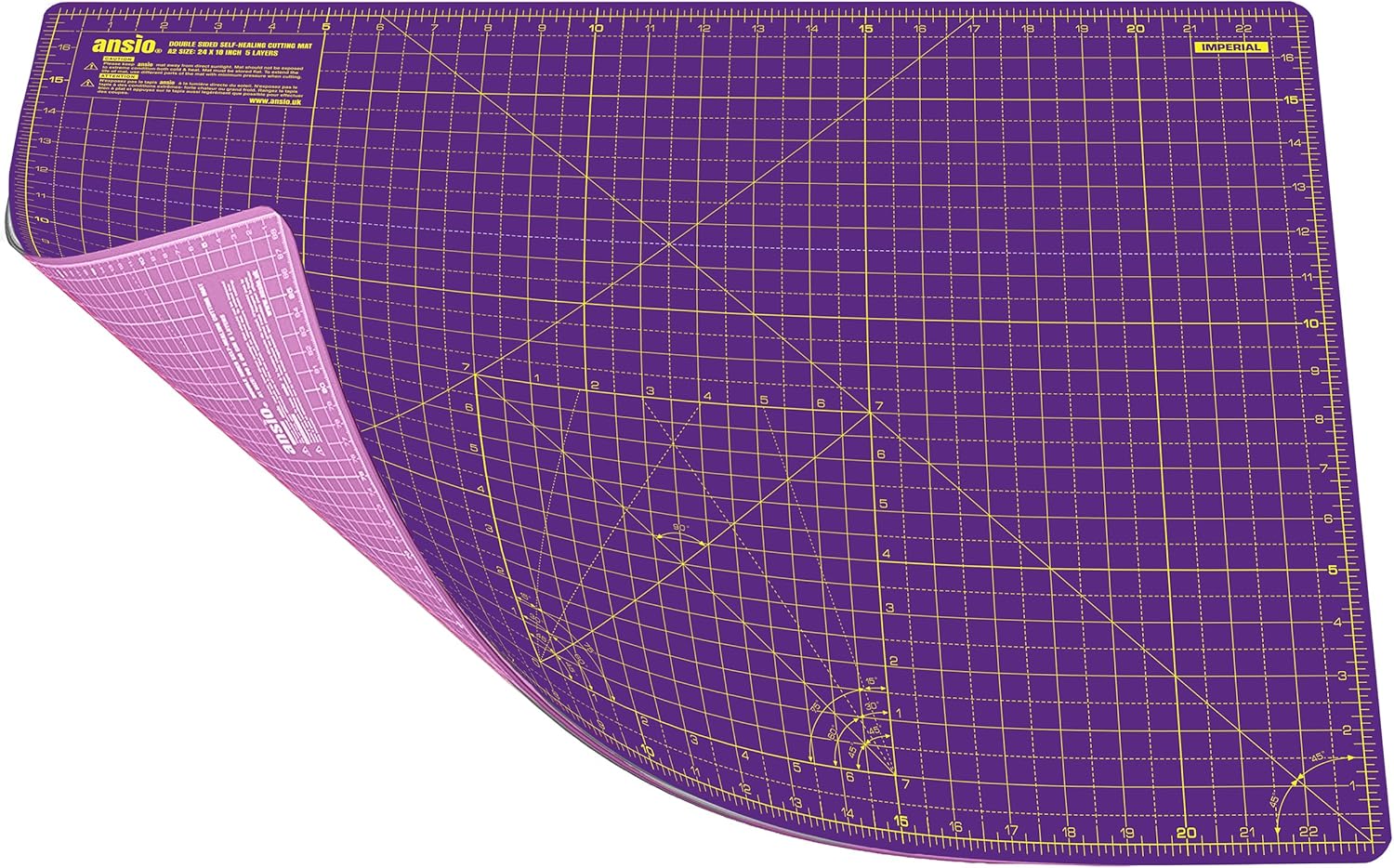ANSIO Craft Mat Self Healing A0 Double Sided 5Layers Quilting, Sewing