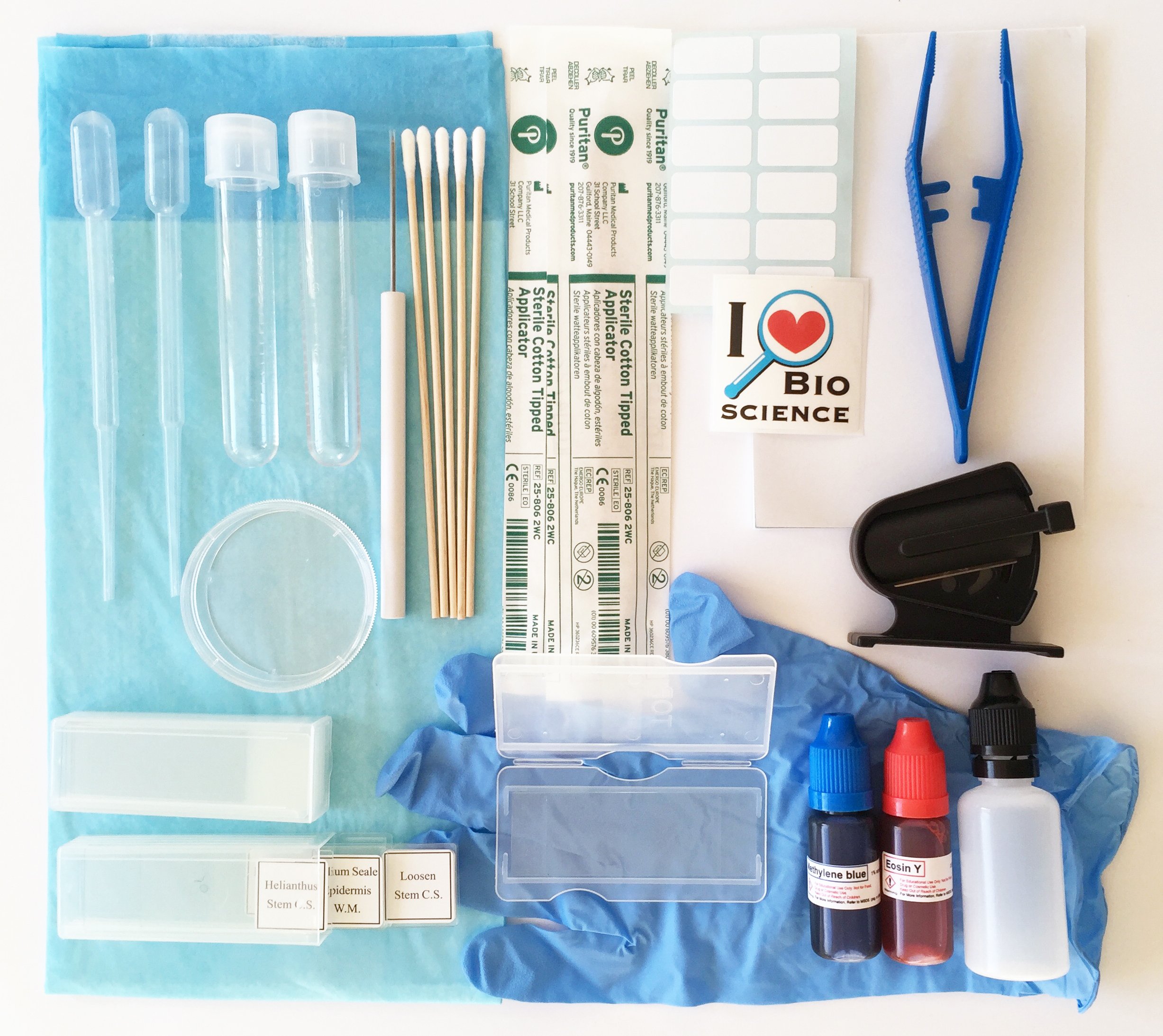 Photo 1 of Rs' Science All-in-One Microscope Slide Preparation Kit, 40 Pieces