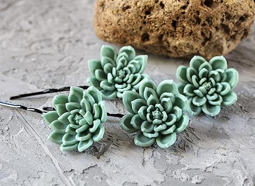 Amazon Com Summer Wedding Hair Accessories Handmade Gray Green