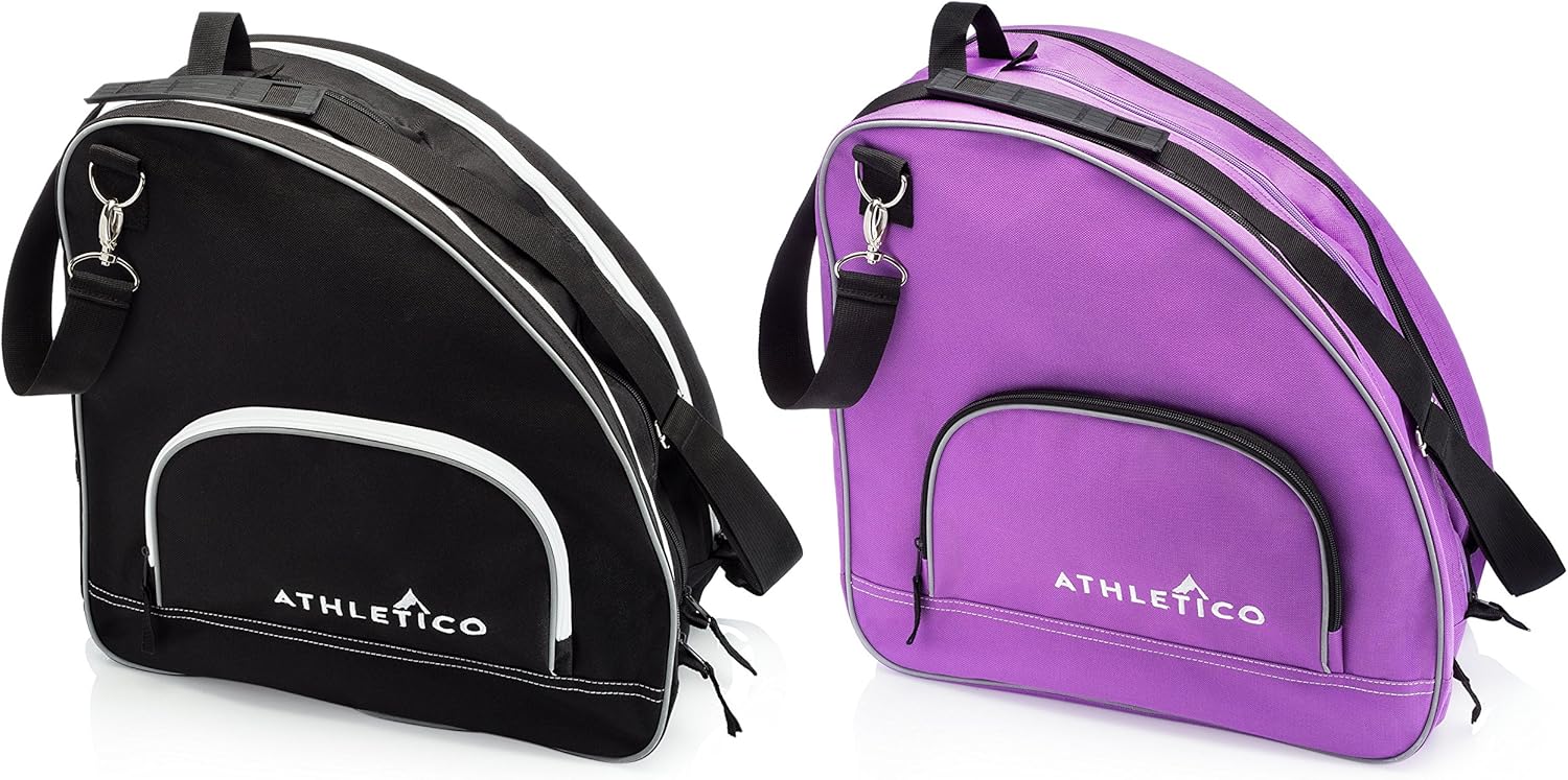 Athletico Ice & Inline Skate Bag - Premium Bag to Carry Ice Skates, Roller Skates, Inline Skates for Both Kids and Adults (Black) : Sports & Outdoors