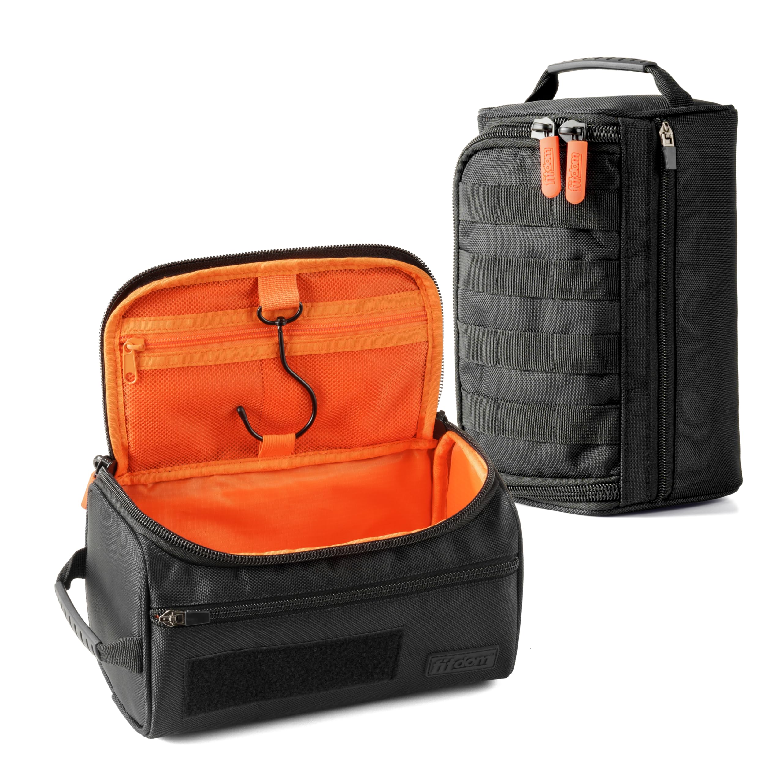 Photo 1 of Fitdom Hanging Toiletry Bag Tactical Dopp Kit Case For Men. Perfect For Travel & Storage. Fits Large & Small Cosmetic, Clipper, Toothbrush, Shaving & Shower Care. Best Overnight Organizer