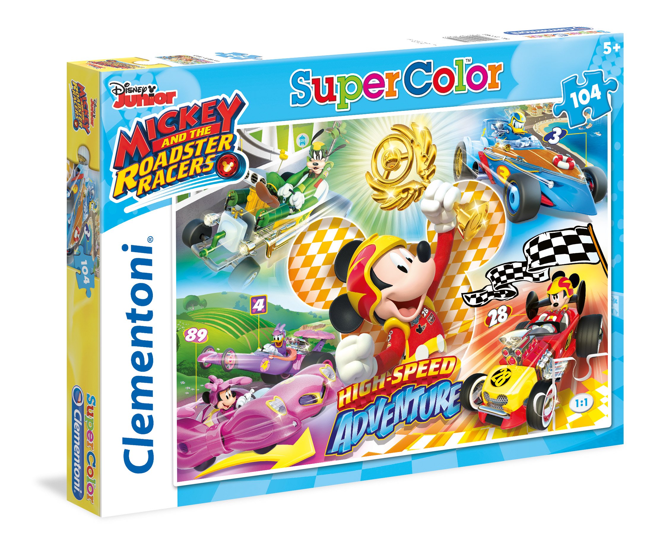 Clementoni 27085 Mickey and the Roadster Racers Puzzle (104 Pieces)