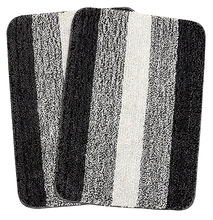 Saral Home Soft Microfiber Bathamat (Pack of 2, 35x50 cm)