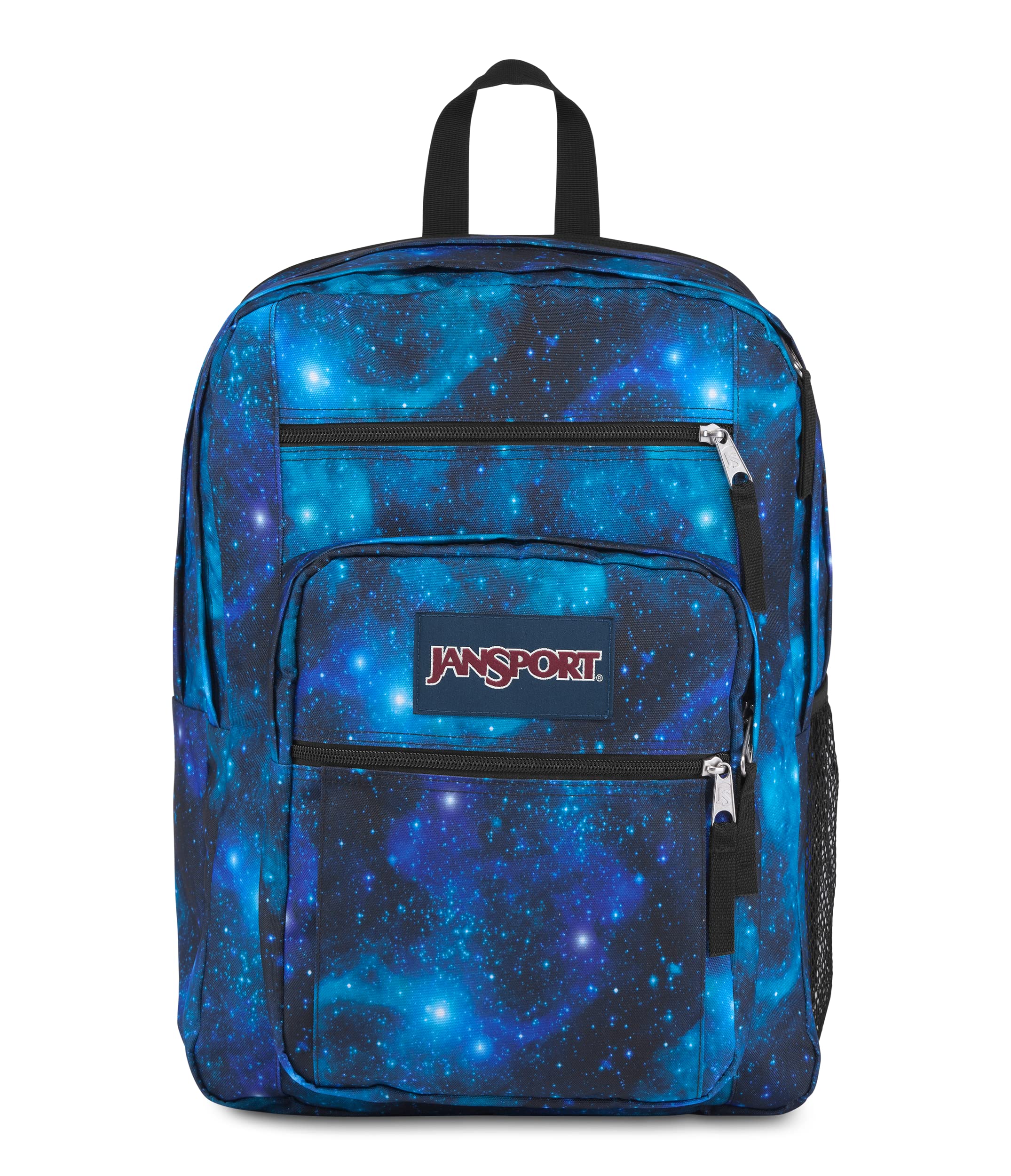 JANSPORT BIG STUDENT Large Backpack, 15 inch laptop compartment, Cyberspace Galaxy (Black)