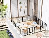 HOMIDEC Dog Pen 8 Panel Playpen with Door 60cm High Indoor Outdoor view 6