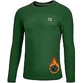 G Gradual Youth Boys Compression Thermal Shirt Long Sleeve Fleece Undershirt for Boy Football Baseball Soccer Base Layer