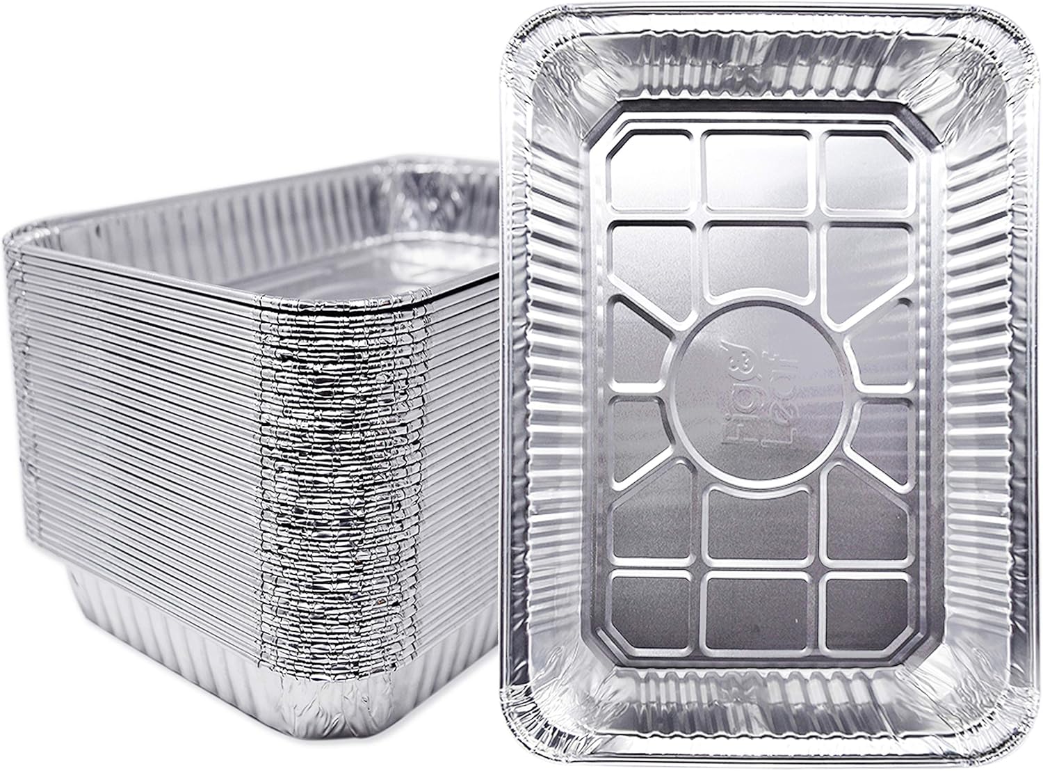 Fig & Leaf (30 Pack) Drip Pans Compatible with Weber Grills 6416 Pans - 13" x 9" x 2" l Heavy-Duty Aluminum Foil l Holds Meat, Dishes, Indirect Grill Cooking l Perfect for Smoker BBQ : Garden & Outdoor