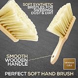 Newman and Cole Natural Wooden Hand Brush Soft Synthetic Bristle view 2