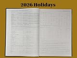 Arth 2026 A5 Diary Day a Page Black Hardback view 4
