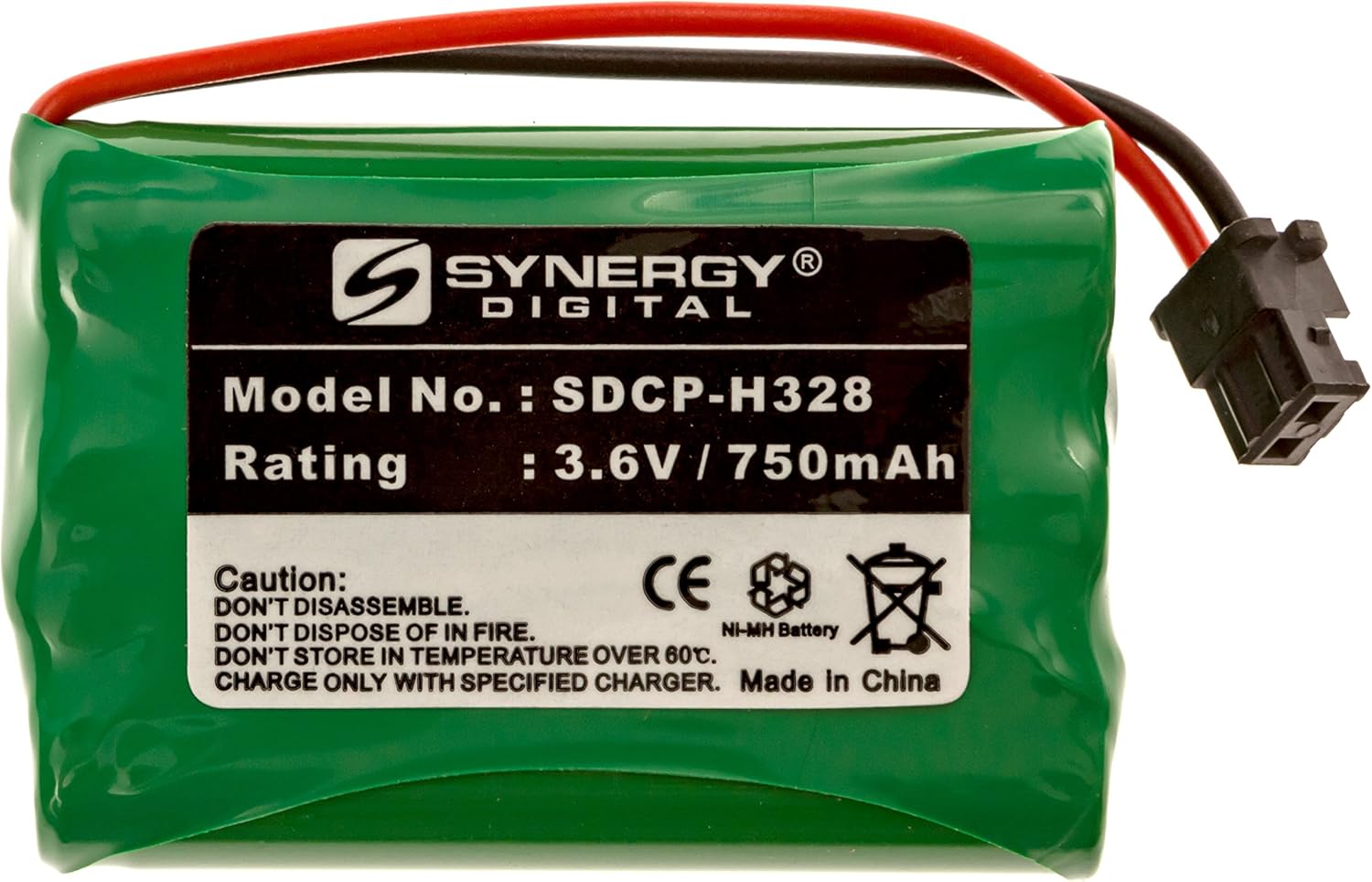 Synergy Digital Cordless Phone Battery, Works with Uniden