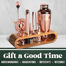 Mixology Bartender Kit: 10-Piece Bar Tool Set with