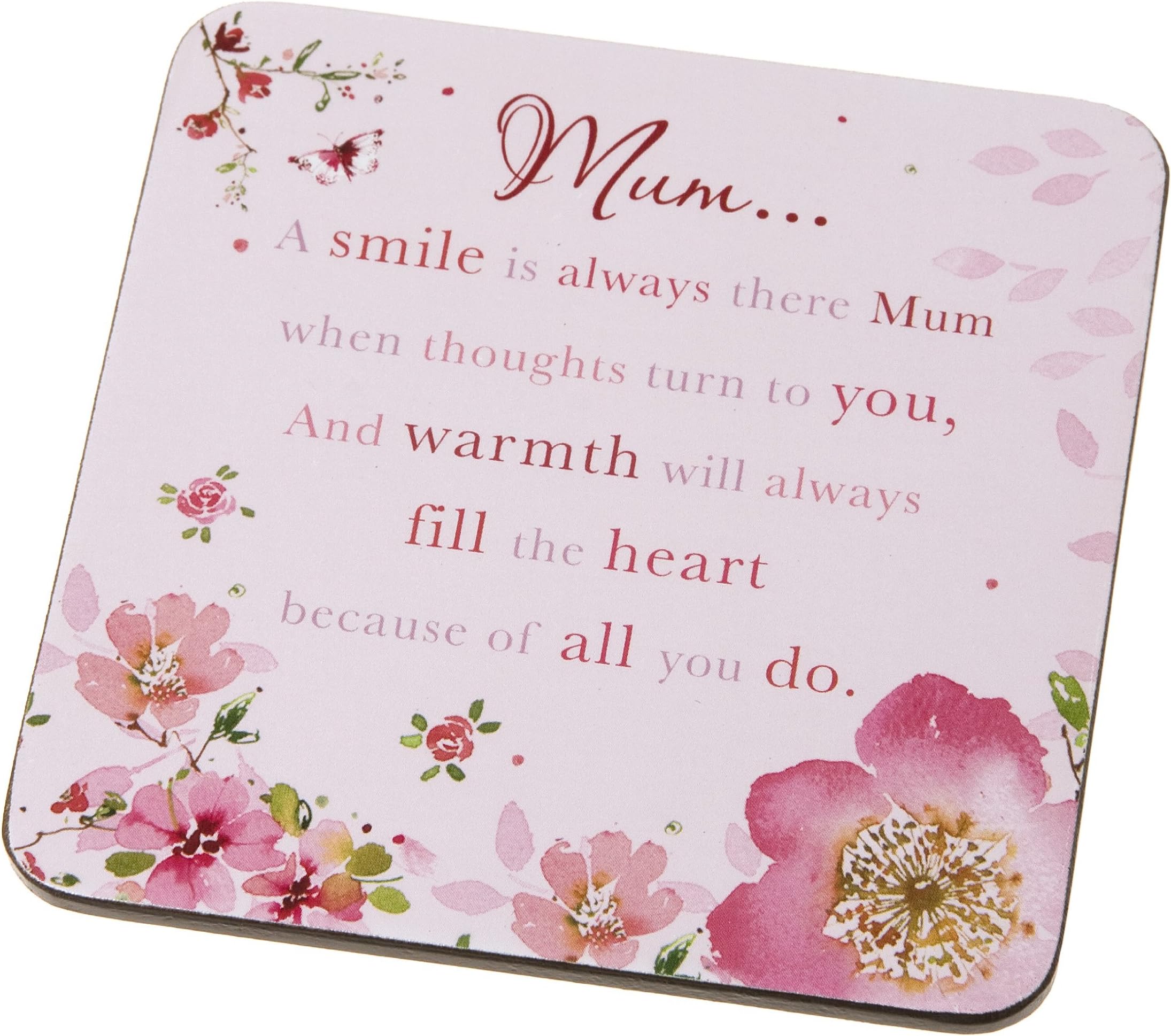 Wishing Well Mum Words of Endearment Sentimental Coaster