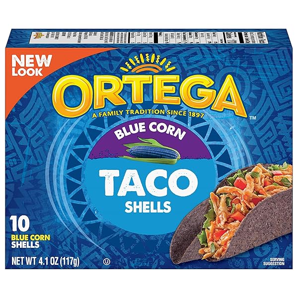 ORTEGA TACO SHELLS, BLUE CORN, 10 COUNT