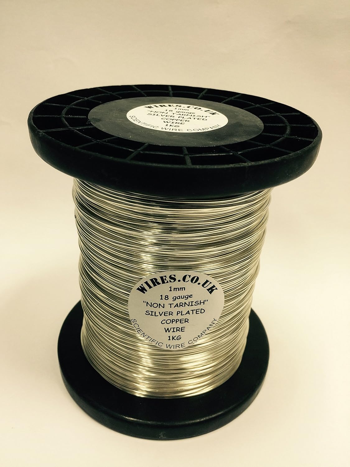 SILVER PLATED COPPER CRAFT WIRE 1kg 220meters SOFT 0.80mm 20 GAUGE