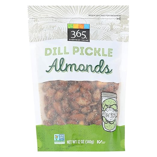 365 Everyday Value, Dill Pickle Almonds, 12 oz Grocery & Gourmet Food