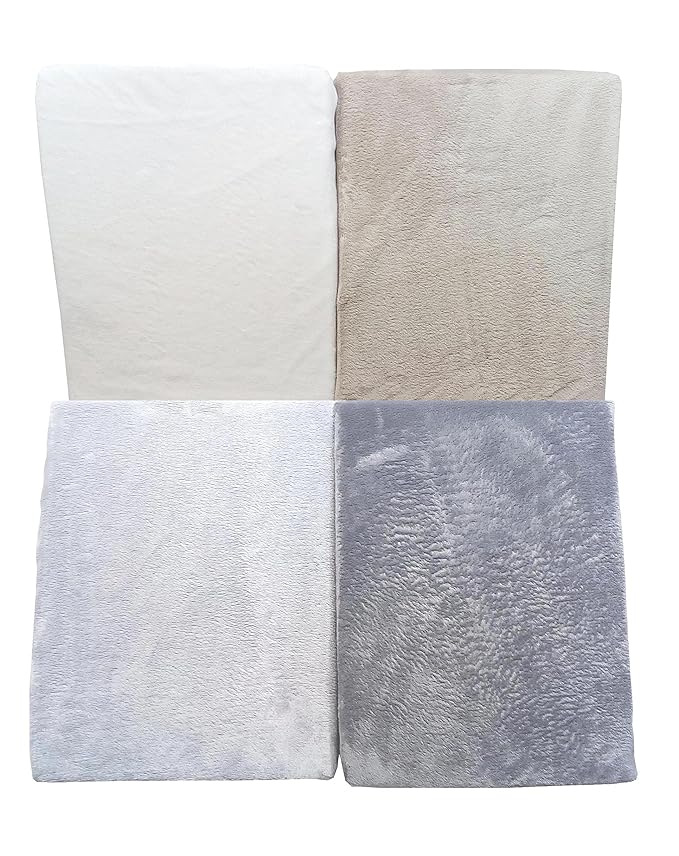 Home Edition Kuscheliges SUPER Soft SPANNBETTLAKEN aus Microfaser, 100 x 200 cm, Hellgrau