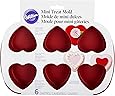 Wilton 6-Cavity Silicone Heart Mold Pan