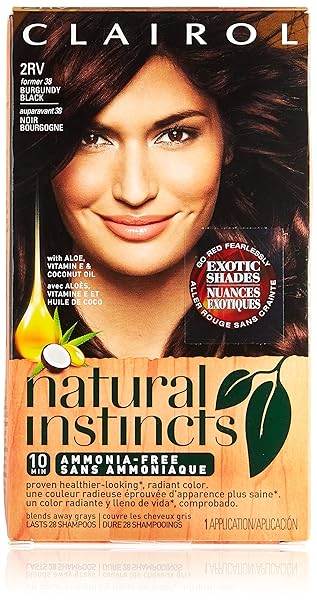Amazon Com Clairol Natural Instincts 38 Burgundy Black 1 Kit Beauty