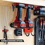 StealthMounts Red Tool Mounts for M18 Tools 4 Pack Wall Holders UK Made view 2