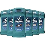 Degree Men Original Antiperspirant Deodorant 48-Hour Odor Protection Cool Rush Mens Deodorant Stick 2.7 oz, 6 Count