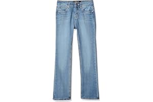 Lucky Brand Girls 5-Pocket Stretch Bootcut Fit Denim Jean, Zipper Fly & Button Closure