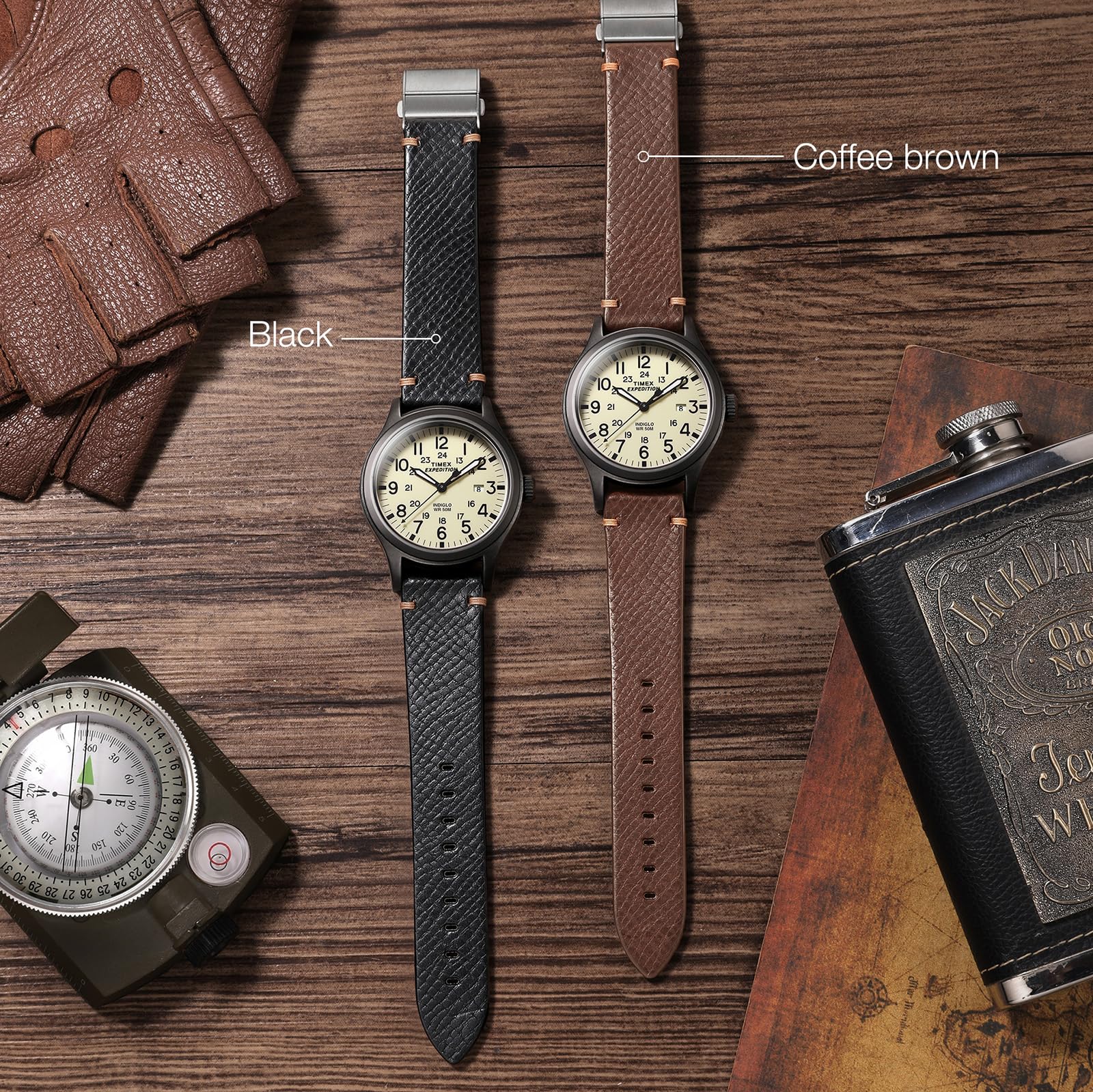 Getalia Italian Leather Watch Band | Tuscany Vegetable-Tanned Full Grain Calfskin Palm Grain Strap, Quick Release Watch Band with Folding Clasp, 18mm 19mm 20mm 21mm 22mm, Soft Strap for Men Women