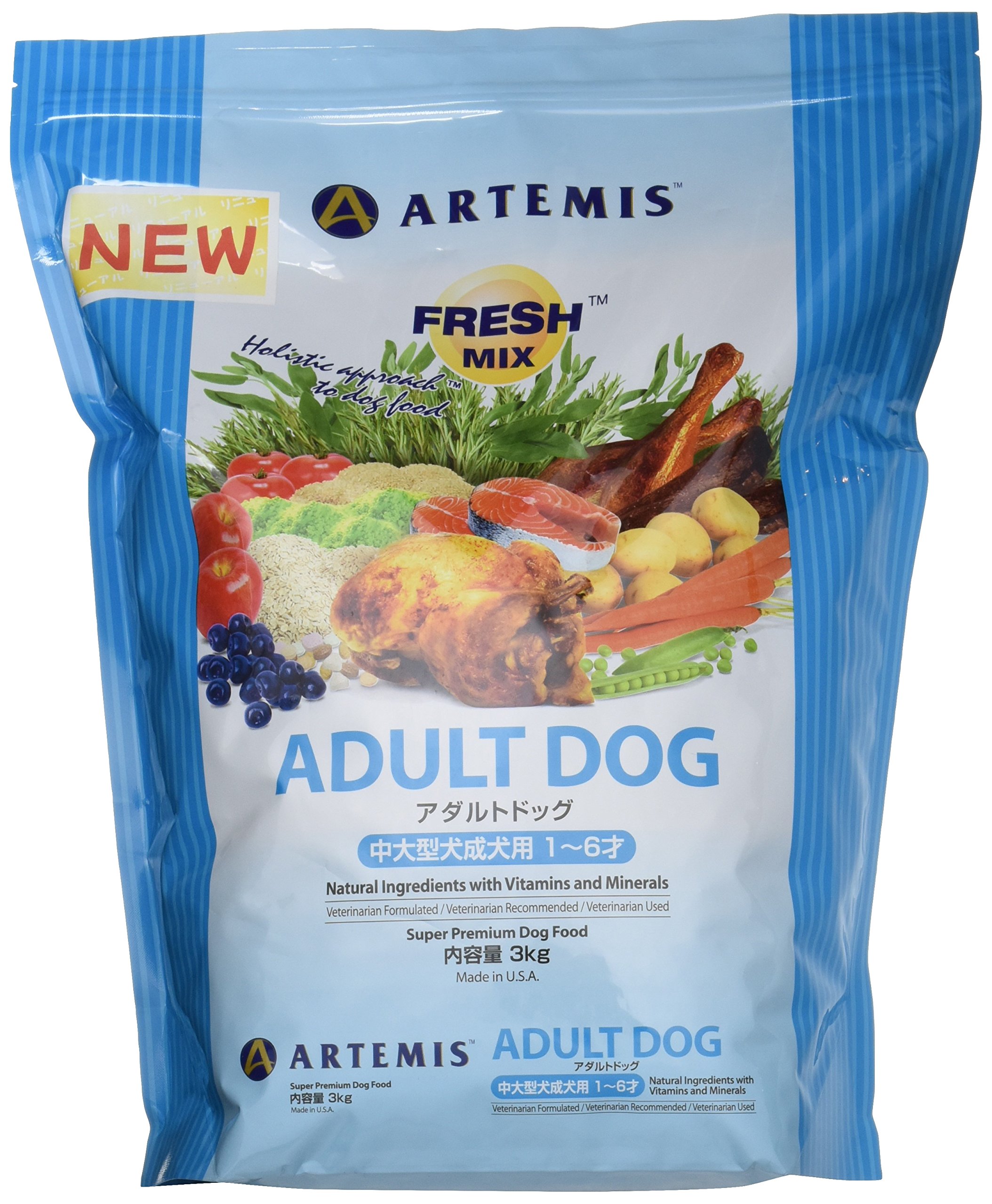 アーテミス フレッシュミックス アダルトドッグ 3kg商品画像