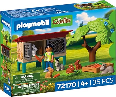 | País | Gaiola de Coelhos Rural | Conjunto com Coelhos, Gaiolas de Coelho, Árvore, Comida e Inúmeros Animais | Desde os 4 anos de idade | 72170