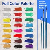 Crafts 4 ALL 24 Acrylic Paint Set - Non-Toxic, Vibrant Pigments view 5
