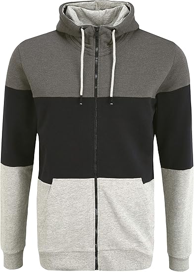 Solid Tripzip Herren Sweatjacke Kapuzenjacke Hoodie Mit Kapuze Und Reissverschluss Amazon De Bekleidung