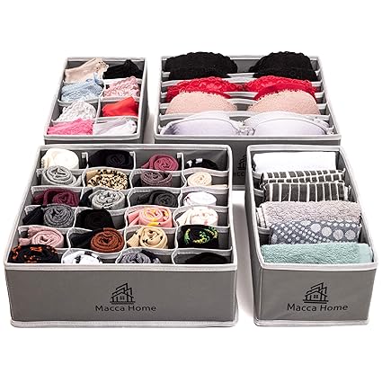 Maccahome Drawer Organisers Dividers For Bedroom Underbed