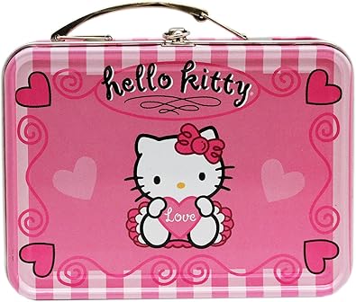 Hello Kitty Love and Hearts - Caja de almacenaje con asa, color rosa: Amazon.es: Joyería