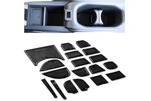 CupHolderHero fits Honda HRV Accessories 2016-2022 Premium Custom Interior Non-Slip Anti Dust Cup Holder Inserts, Center Console Liner Mats, Door Pocket Liners 22pc Set (Solid Black)