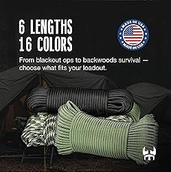 Three Vikings Paracord Rope - 750lb - 100% Nylon