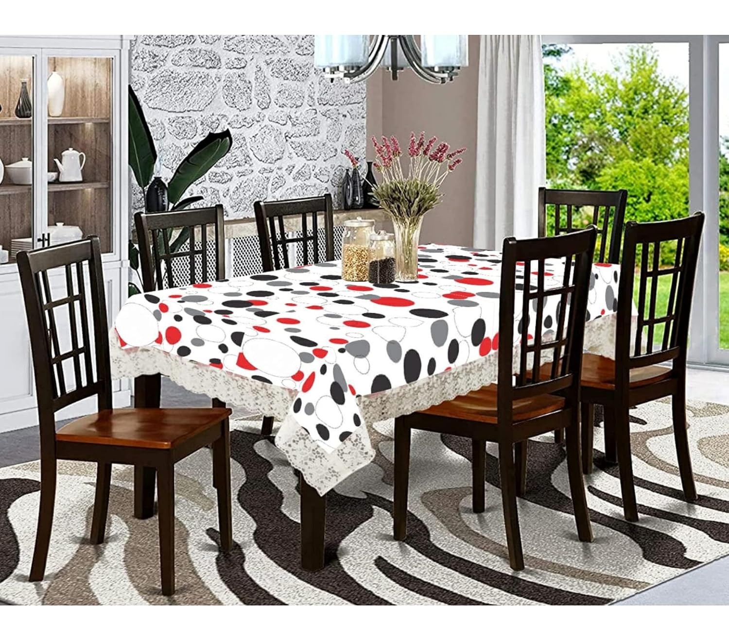 Buy Global Edge Rectangular Table Cover for Dining Table, Table Cover